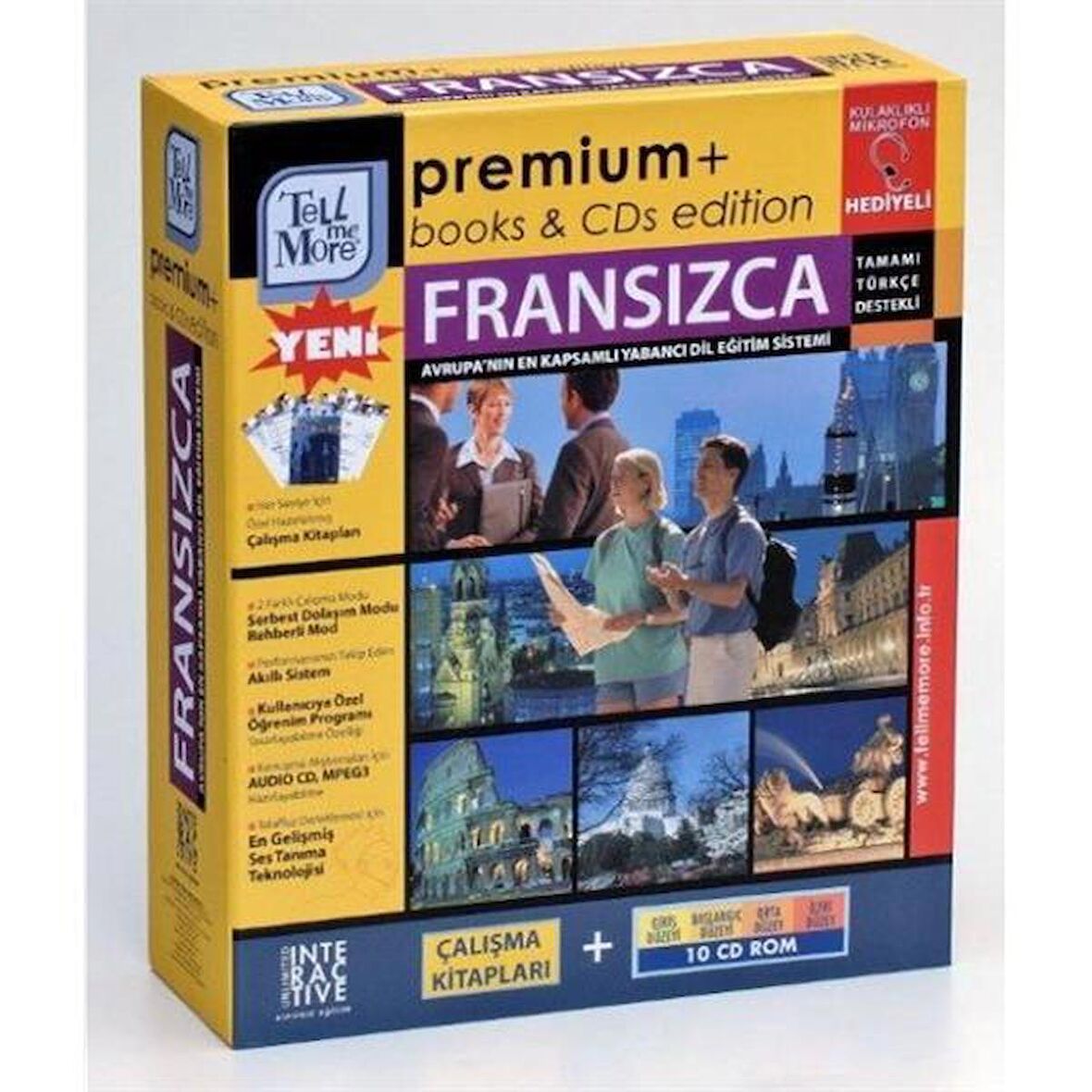 Tell Me More Fransızca Eğitim Seti Full set 10 cd-rom